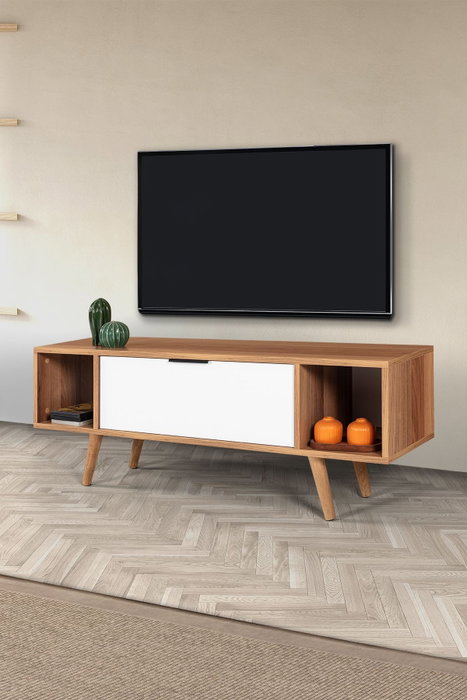 Hanah Home Mesir 3326 Soporte para TV Nogal y Blanco